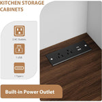 71.9'' Food Kitchen Pantry Storage Cabinet Kitchen Hutch with Drawer, 4 Doors and 6