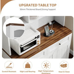 71.9'' Food Kitchen Pantry Storage Cabinet Kitchen Hutch with Drawer, 4 Doors and 6