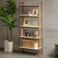 Parker 73'' H Wooden Ladder Bookcase