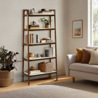 Parker 73'' H Wooden Ladder Bookcase