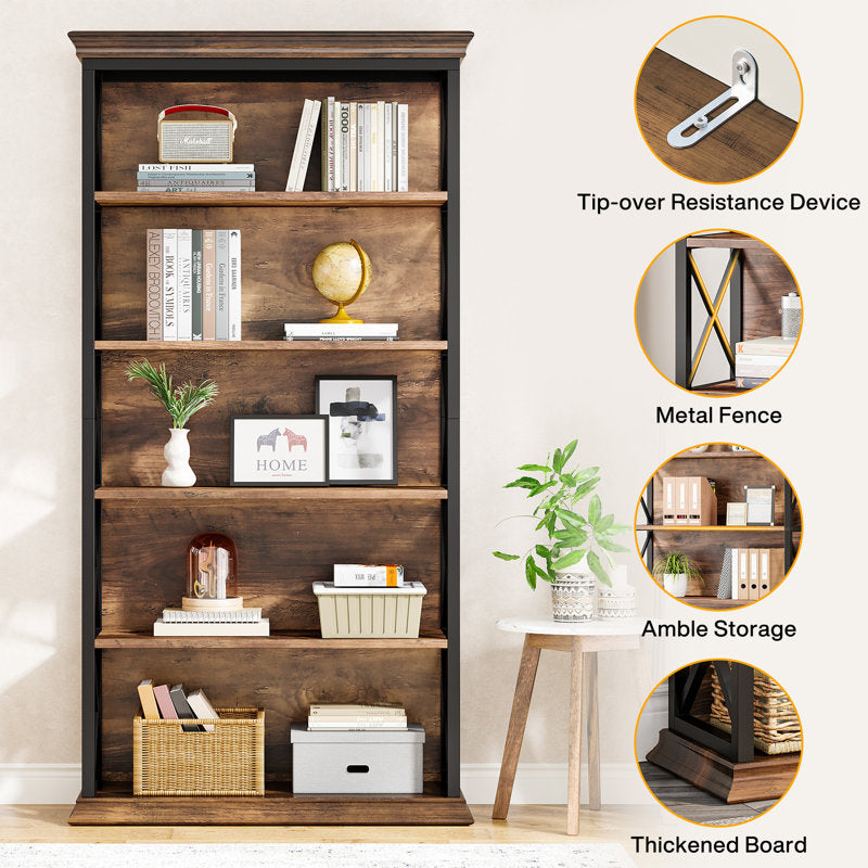 70'' H Etagere Bookcase