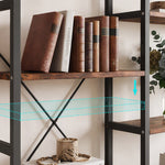 Etagere Bookcase, Bookshelf with 17 Open Display Shelves Modern Tree Book Shelf