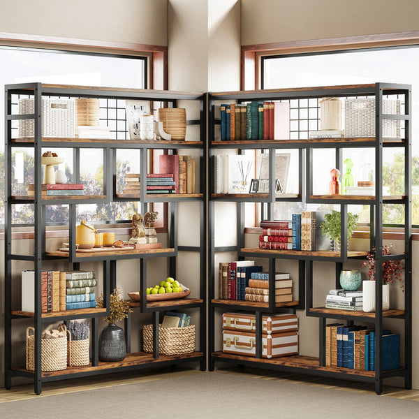 Abrielle Geometric Bookcase
