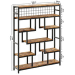 Abrielle Geometric Bookcase