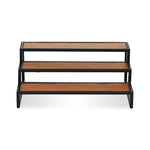 Brio Wood and Metal Framed Tiered Table Shelf