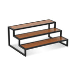 Brio Wood and Metal Framed Tiered Table Shelf
