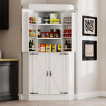 71" Tall Corner Cabinet,Kitchen Pantry Storage Cabinets,Freestanding Corner Pantry