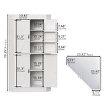 71" Tall Corner Cabinet,Kitchen Pantry Storage Cabinets,Freestanding Corner Pantry