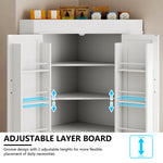71" Tall Corner Cabinet,Kitchen Pantry Storage Cabinets,Freestanding Corner Pantry
