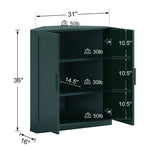 Corner Storage Cabinet, Stackable Corner Shelf for Living Room, Bedroom, Kitchen, Solid