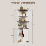 Farmhouse Corner Cabinet for Living Room, Kitchen, Laundry Room
