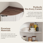 Farmhouse Corner Cabinet for Living Room, Kitchen, Laundry Room