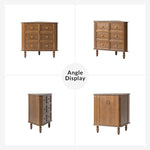 Geordon Transitional 32.25"W 2-Door Corner Cabinet with Spindle Legs