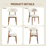 Aura 47’’ Round Wood Dining Table With Upholstered Chairs, Kitchen Dining Room Furniture Set