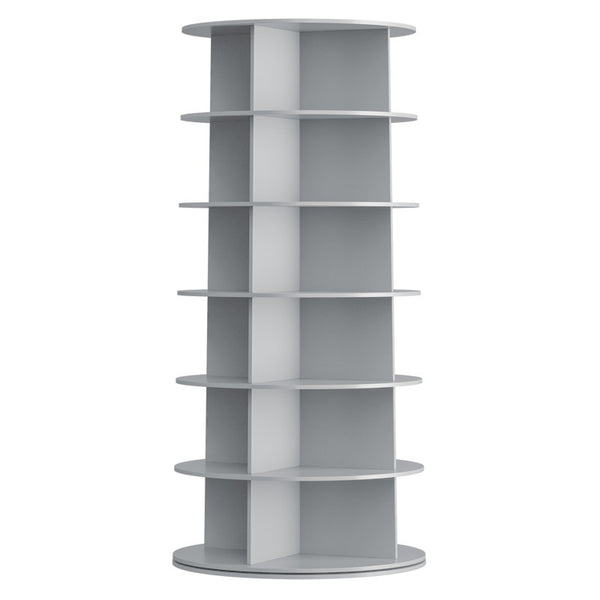 6-Tier Rotating Shoe Rack Tower, 360° Spinning Organizer