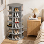 6-Tier Rotating Shoe Rack Tower, 360° Spinning Organizer