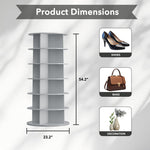 6-Tier Rotating Shoe Rack Tower, 360° Spinning Organizer