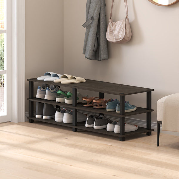 3-Tier Shoe Rack, 18-Pair Capacity