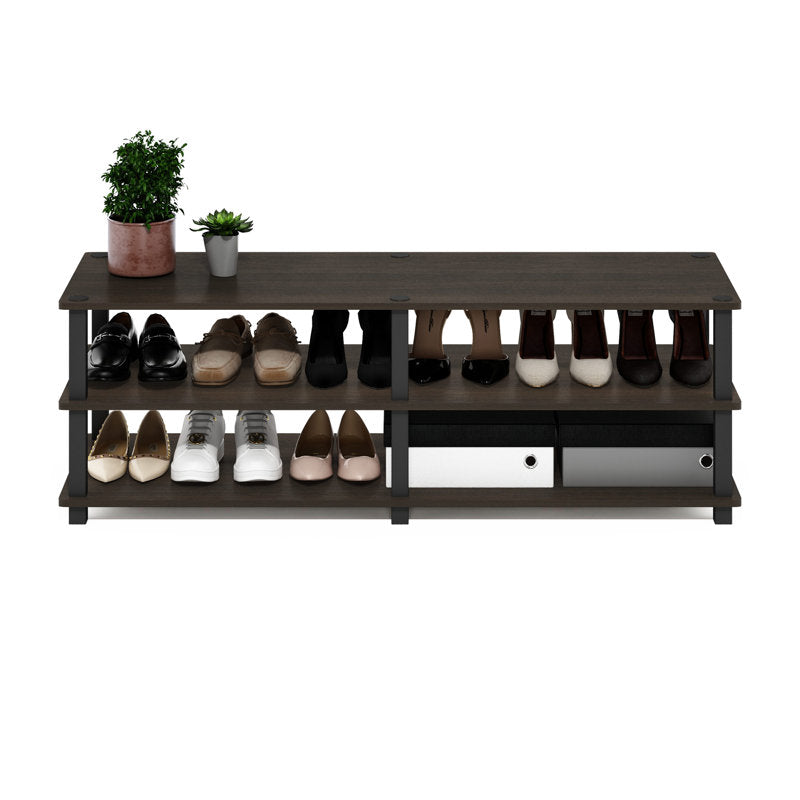 3-Tier Shoe Rack, 18-Pair Capacity