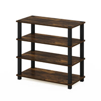 4-Tier Stackable Shoe Rack, 9-12 Pair