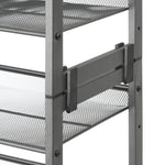 3-Tier Steel Mesh Stackable Shoe Rack