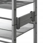 3-Tier Steel Mesh Stackable Shoe Rack