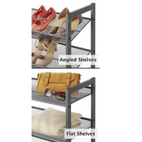 3-Tier Steel Mesh Stackable Shoe Rack