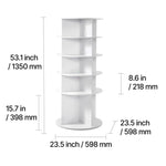 5-Tier Rotating Shoe Rack Tower, 360° Spinning Organizer