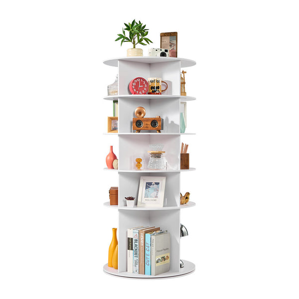 5-Tier Rotating Shoe Rack Tower, 360° Spinning Organizer