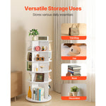 5-Tier Rotating Shoe Rack Tower, 360° Spinning Organizer