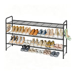 46.5" Long 3-Tier Shoe Rack, 20-Pair Shelf