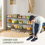 46.5" Long 3-Tier Shoe Rack, 20-Pair Shelf