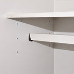 Extra Large 100% Solid Wood 6-Door Mirrored Wardrobe Closet System