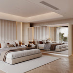 126” W Large Wardrobe With 16 Mirror Door
