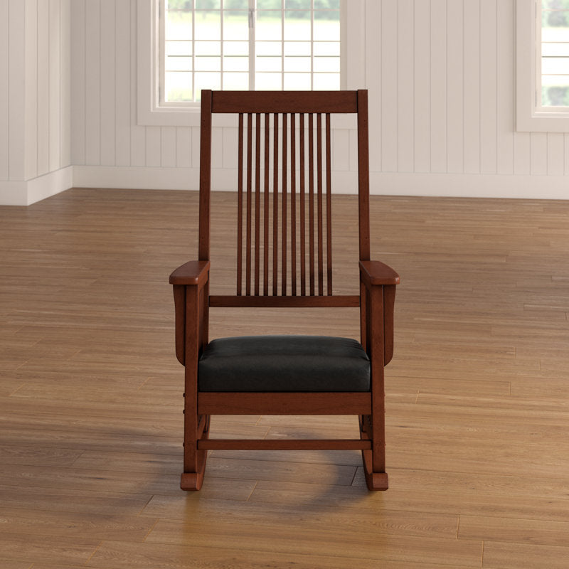 22.5" Rocking Chair with Plush Faux Leather Seat