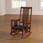 22.5" Rocking Chair with Plush Faux Leather Seat