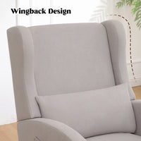 30" Wide Rocking Chair with Solid Wood Leg & Footrest