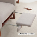 30" Wide Rocking Chair with Solid Wood Leg & Footrest
