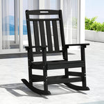 All-Weather HDPE Rocking Chair with High Back