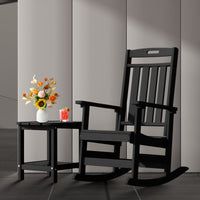 All-Weather HDPE Rocking Chair with High Back