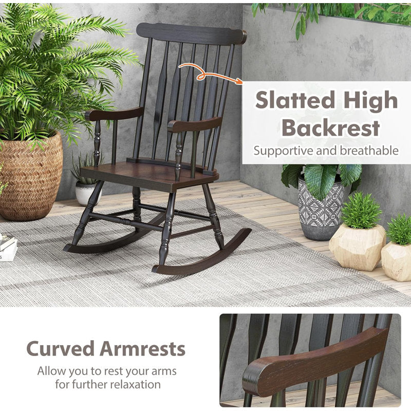 Classic Solid Wood Rocking Chair