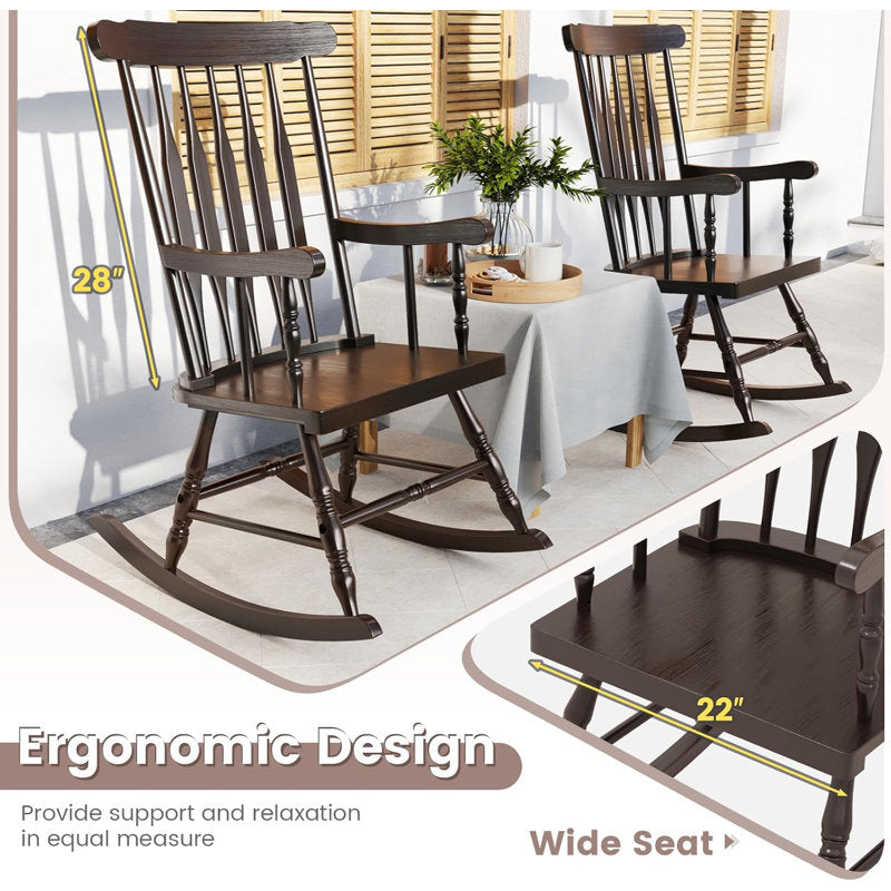 Classic Solid Wood Rocking Chair