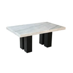 Lucca Italian Marble 6 Seater Dining Table Set