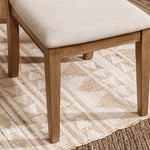 New York American Wooden 6 Seater Dining Table Set