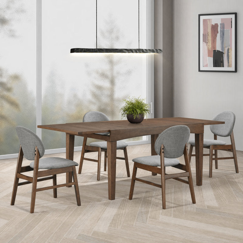 Johor Glass Extendable 6 Seater Dining Table Set with Chairs