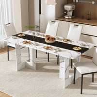 Texas American Marble 6 Seater Dining Table Set