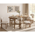 Chicago Smart Top 6 Seater Dining Table Set with Chairs