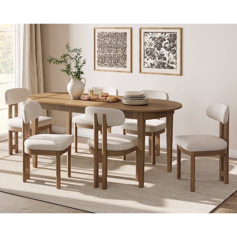 Chicago Smart Top 6 Seater Dining Table Set with Chairs