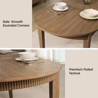 Chicago Smart Top 6 Seater Dining Table Set with Chairs