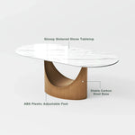 Italian Lucca Natural Stone 6 Seater Dining Table Set